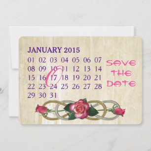 Double Infinity - Rose - Benutzerdefinierter Kalen Save The Date