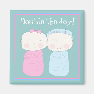 Double la joie ! Twin Baby Magnet