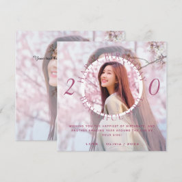 Double Layer Personalize Happy Birthday Card Karte
