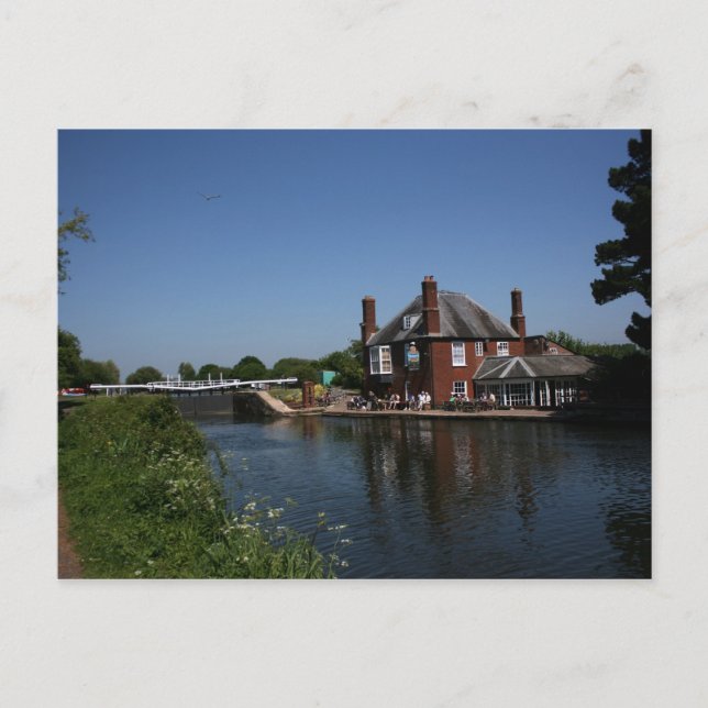 Double Locks Inn, Exeter, Devon, Vereinigtes König Postkarte (Vorderseite)