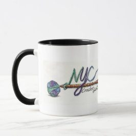 Double logo NYC Crochet Guild Mug
