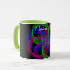 Double Loop Mesh Geometric Coffee Mug Tasse