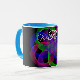 Double Loop Mesh Geometric Coffee Mug Tasse