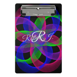 Double Loop Mesh Geometric Mini Clipboard Klemmbrett