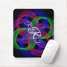 Double Loop Mesh Geometric Mouse Pad Mousepad