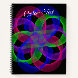 Double Loop Mesh Geometric Notebook Notizbuch
