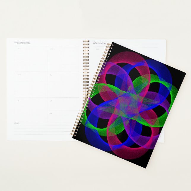 Double Loop Mesh Geometric Spiral Planner Planer (Anzeige)