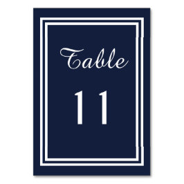 Double Navy Trial - Table Card Tischnummer