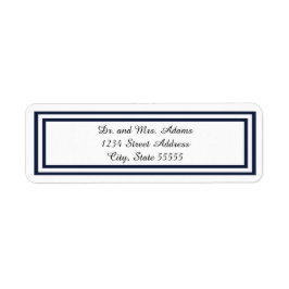 Double Navy Trim - Rücksendeadresse