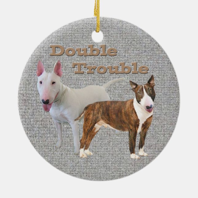 Double ornement de problème de bull-terrier (Dos)