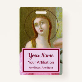 Double Pink St. Agatha (M 003) Abzeichen 4 Ausweis
