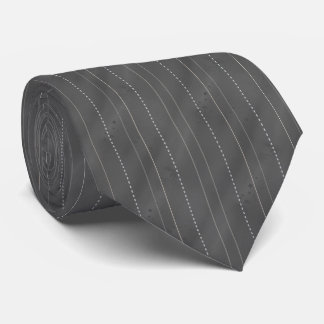 Double Pinstriped | Dk. Gray Krawatte