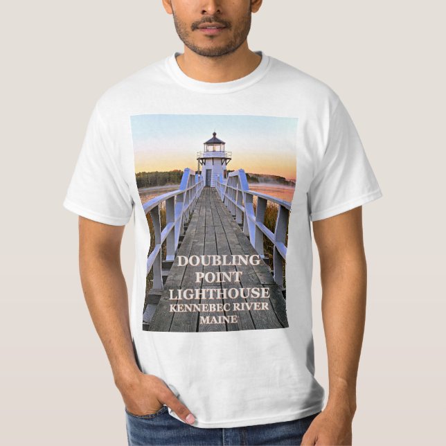 Double Point Lighthouse, Maine T-Shirt (Devant)