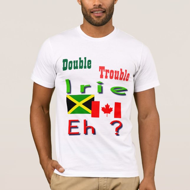 Double problème t-shirts jamaïcains-canadiens (Devant)