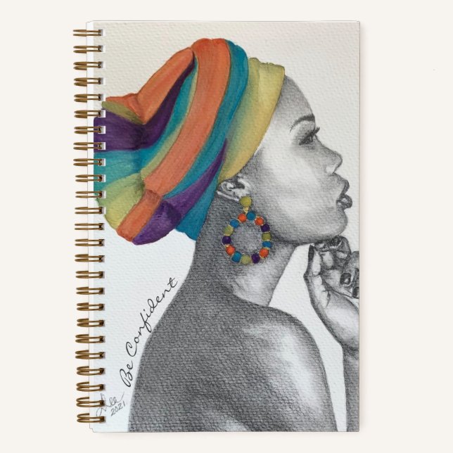 Double Queens Custom Spiral Notebook (5.5x8.5) Notizbuch (Vorderseite)