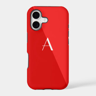 Double rouge Monogramme iPhone 5 Coque