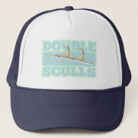 Double sculls rowing funny giraffes