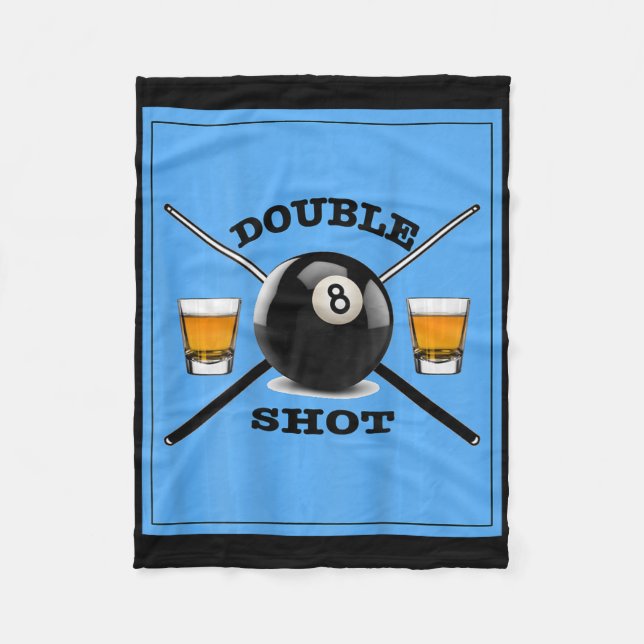 Double Shot 8 Ball Fleecedecke (Vorderseite)