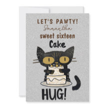 Double Sided-16 . Geburtstag-Paw-ty! Pur-fect
