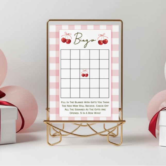 Double sided baby shower games Cherry Sweet  (Von Creator hochgeladen)