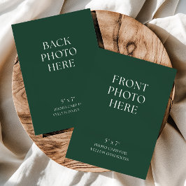 Double-Sided Photo Card for Vellum Wedding Invite Einladung