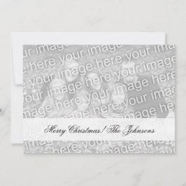 Double sided photo Christmas cards with two images Feiertagskarte