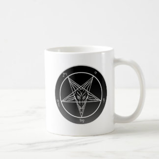 Double Sigil Noir de tasse blanche classique de
