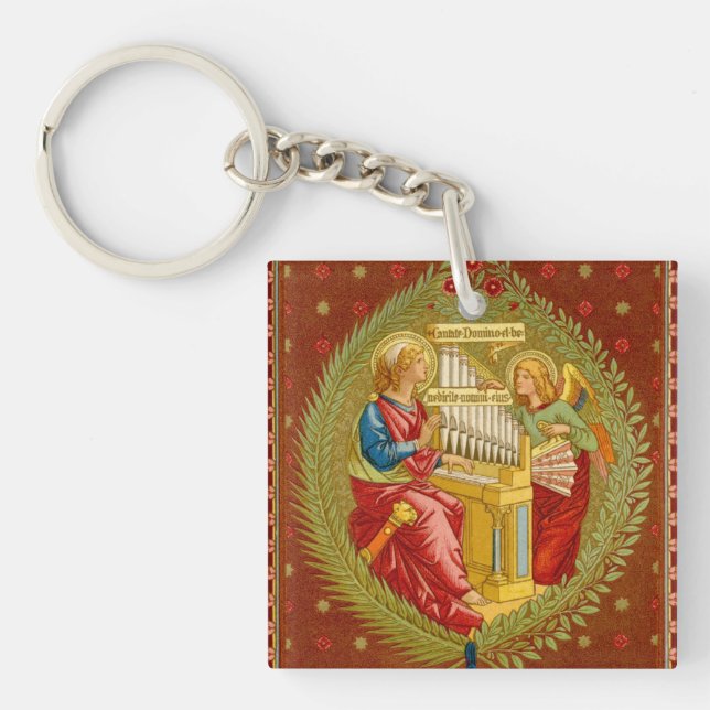 Double St. Cecilia of Rome (SNV 36) Schlüsselanhänger (Vorderseite)