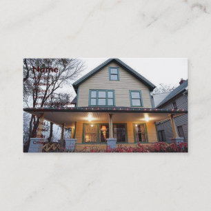 Double Story House Business Card Visitenkarte