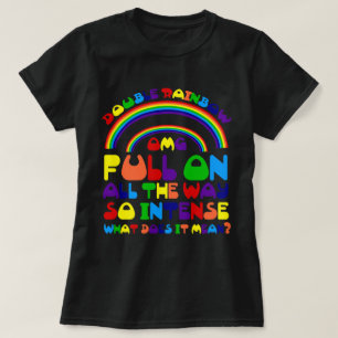 Double T-shirt d'arc-en-ciel