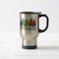 Double tasse d'arc-en-ciel