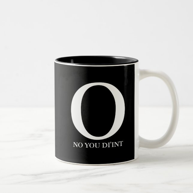 Double tasse de café de personnalité (Droit)