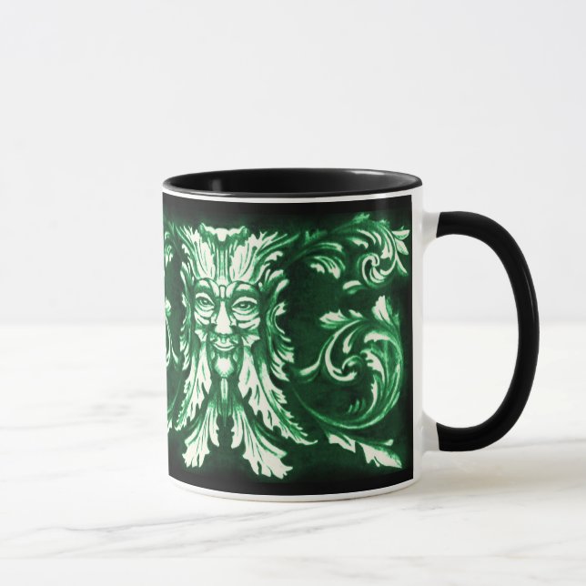 double tasse de couleur de greenman (Droite)