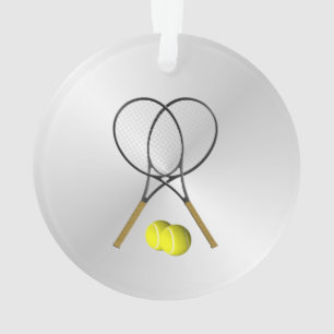Double Tennis Sport Thème Argent