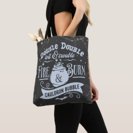 Double Toil und Trouble Hat Halloween Tasche