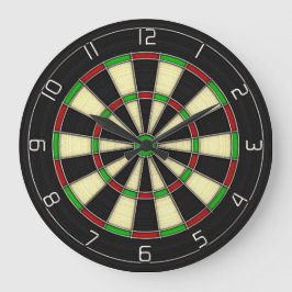 "Double Top" Classic Darts Dartboard Clock Große Wanduhr