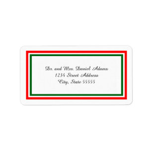 Double Triage de Noël - Étiquette de adresse