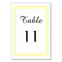 Double Triage Jaune Doux - Carte Table