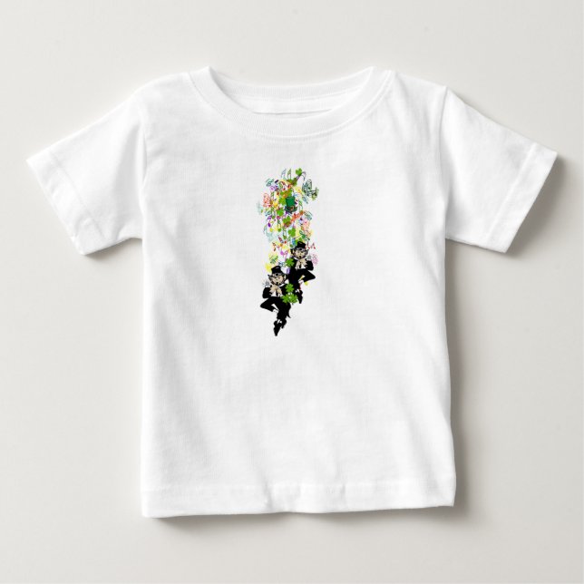 Double Trouble Lucky Irish Twins Baby T-shirt (Vorderseite)