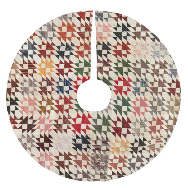 Double X Quilt Polyester Weihnachtsbaumdecke (Vorderseite)