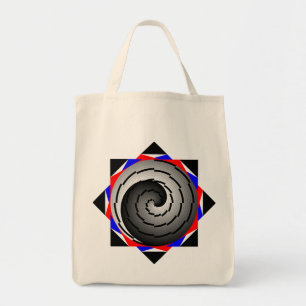Double Yin Yang Spiral by Kenneth Yoncich Tragetasche