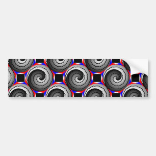 Double Yin Yang Spiral von Kenneth Yoncich Autoaufkleber