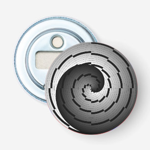 Double Yin Yang Spiral von Kenneth Yoncich Flaschenöffner