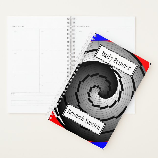 Double Yin Yang Spiral von Kenneth Yoncich Planer (Anzeige)
