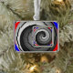 Double Yin Yang Spiral von Kenneth Yoncich Rahmen-Ornament Silber (Baum)