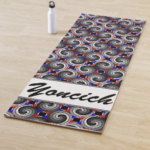 Double Yin Yang Spiral von Kenneth Yoncich Yogamatte