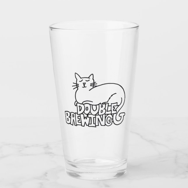 DoubleG BrauenKontur-Katzen-Liter-Glas Glas (Vorderseite)