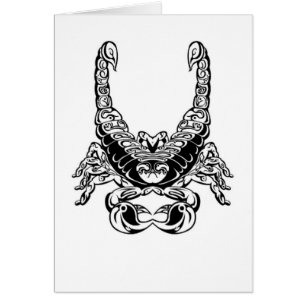 Doubles conception de scorpion et signe de paix