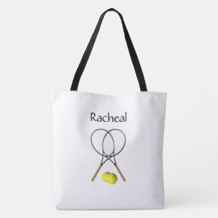 Doubles Tennis Thema Personalisiert Tote Bag Tasche