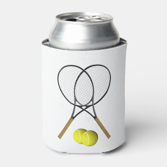 Doubles Tennis Thema Sport Dosenkühler (Kanne Vorderseite)